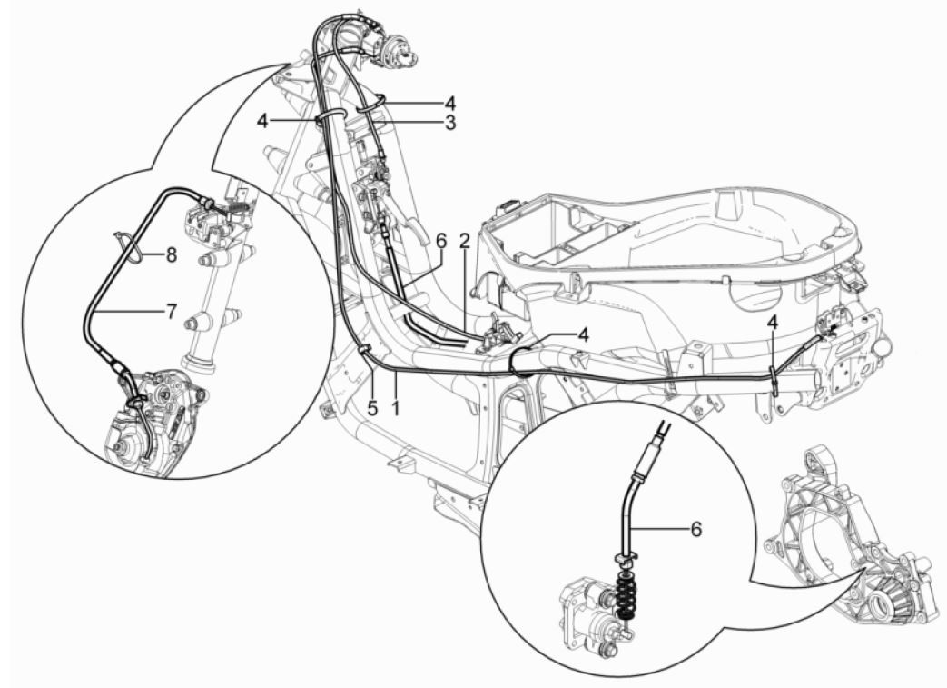 Boîte de vitesses Piaggio MP3 300 HPE/300 HPE SPORT E5 ABS 2020-2022 (EMEA)