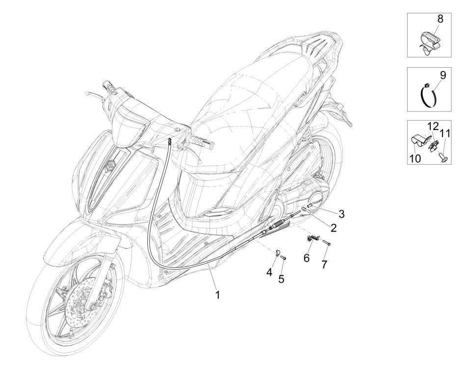 Transmissions Piaggio Liberty 125 4 temps 3V IE ABS (IGET Euro 5)
