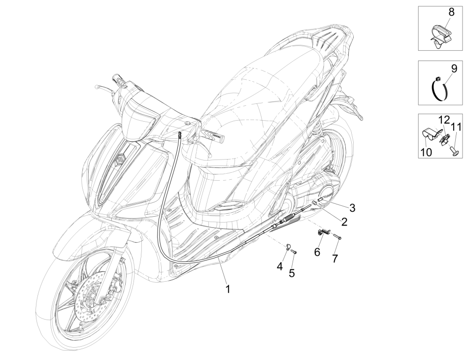 Transmissions 4 temps Piaggio Liberty 50 (IGET Euro 5)