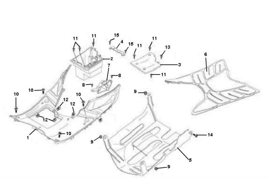 Marchepied- Spoiler inférieur Sachs 49er 4 temps