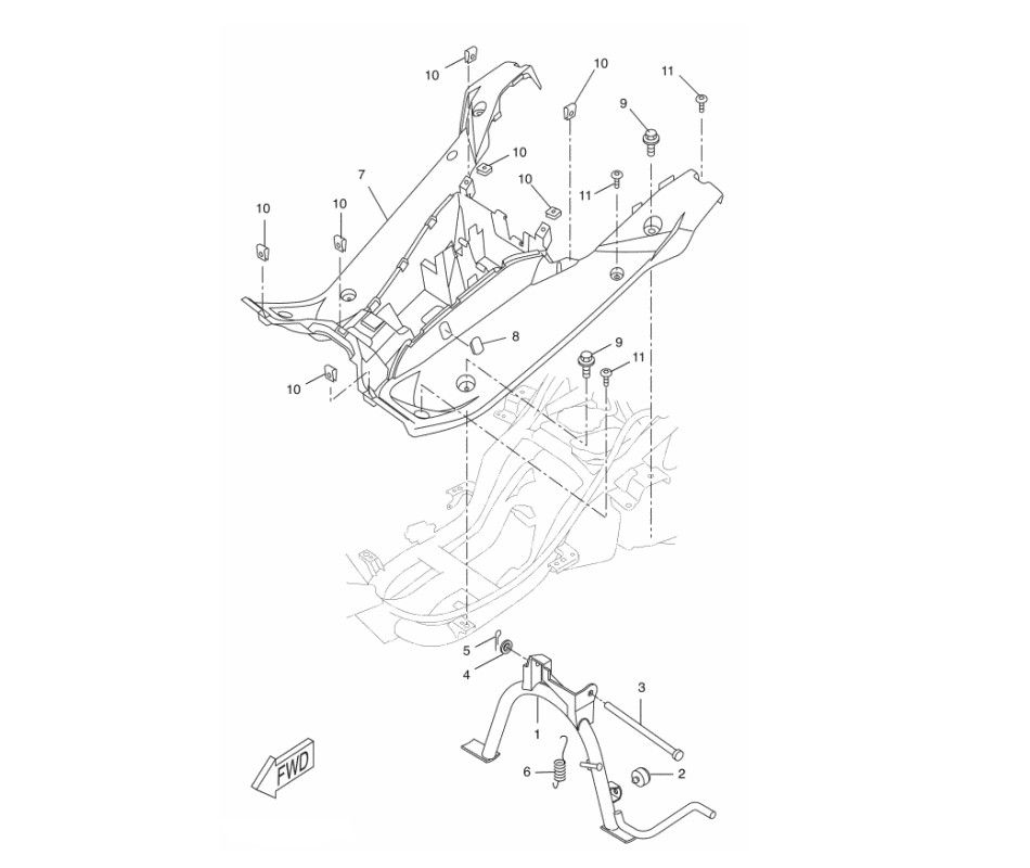 Marchepied - Standard Yamaha Aerox 2 temps 2013
