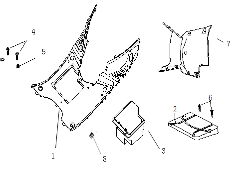 Marchepied AGM Ape50 noir