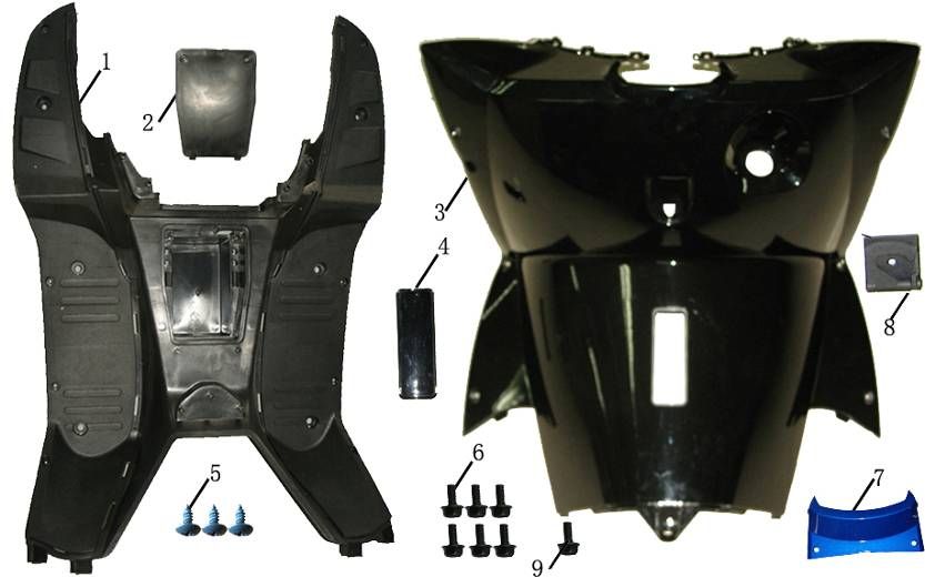 Marchepied China Touring noir