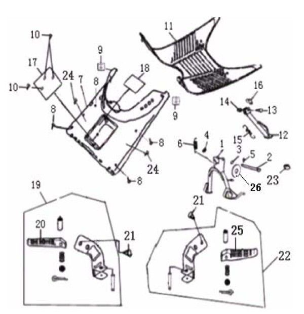 Marchepied Generic Cracker blue 2010 2 temps 25