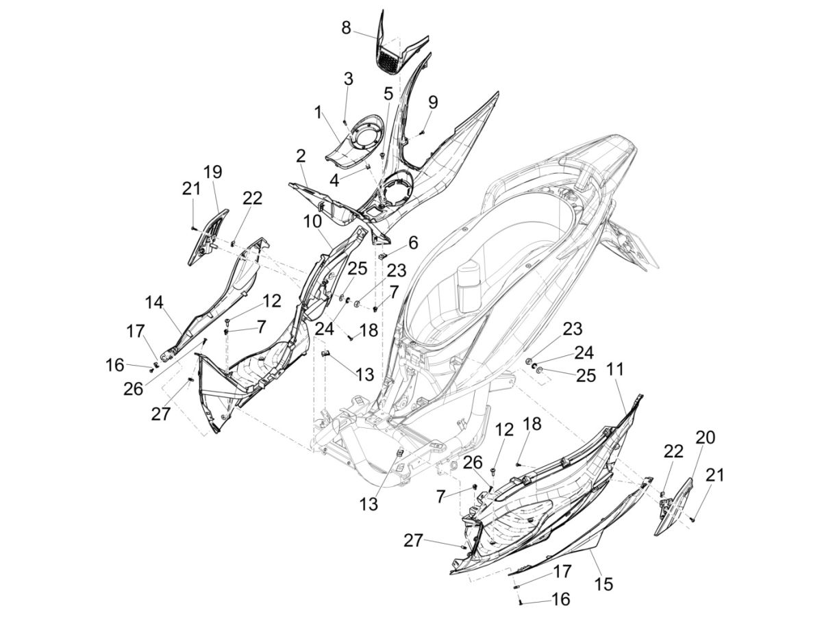 Piaggio Medley 125 4T IE ABS E4 2016-2019 (EMEA)