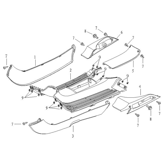 Marchepied/jupes latérales Agm Supreme rouge