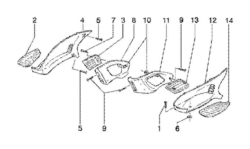 Marchepieds Gilera Runner 180cc FXR 2 temps