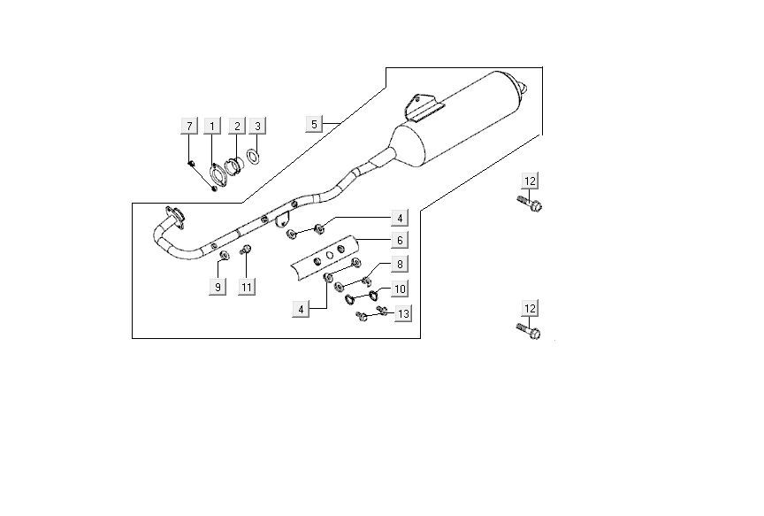 Pot d'échappement Kymco MXU 150