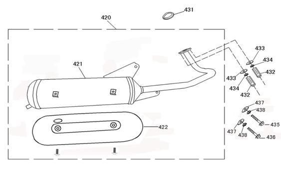 Pot d'échappement AGM Joy marron