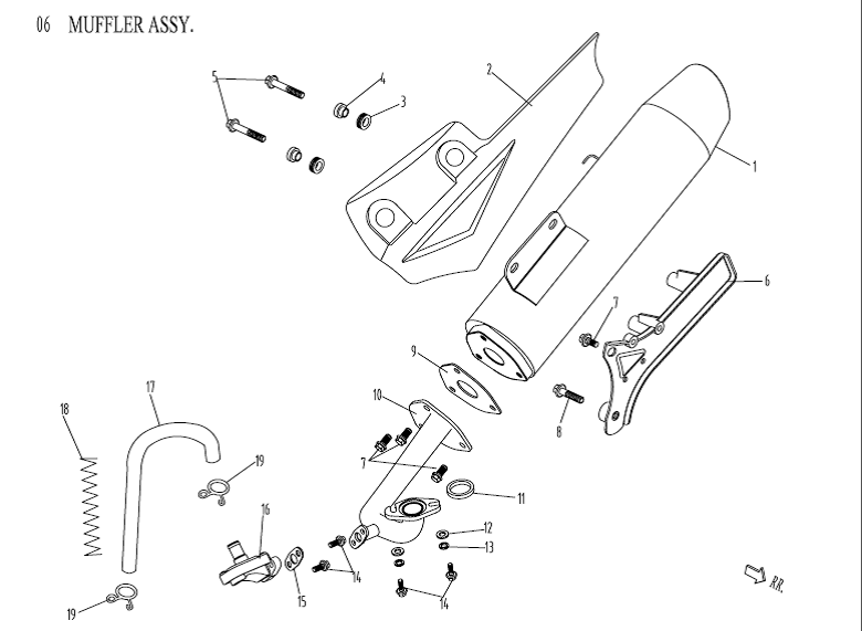 Pot d'échappement AGM Venom green