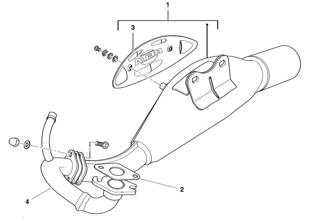 Uitlaat Beta Ark Skull 50 2-takt LC 2010