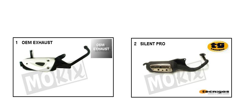 Pot d'échappement Peugeot Speedfight 3 4 temps