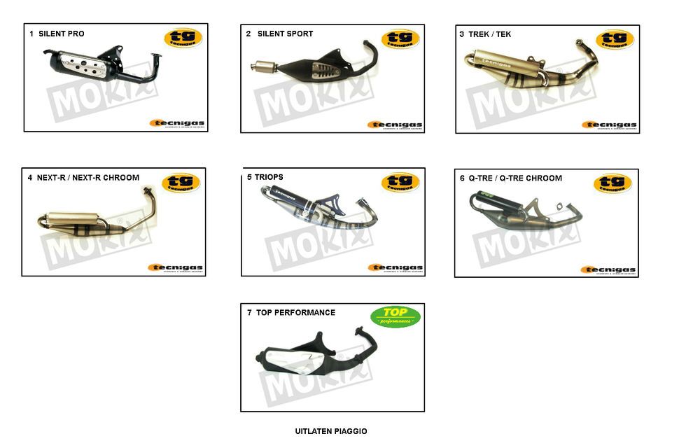Echappement Piaggio Typhoon 98-2005 2 temps