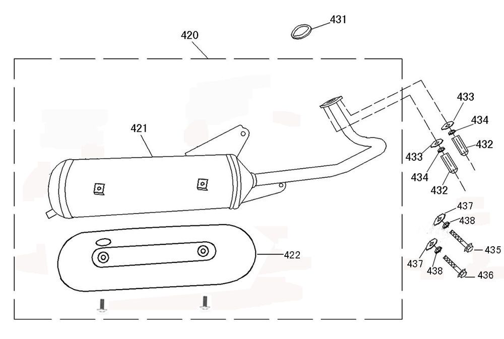 Pot d'échappement Rover Riva II fumé