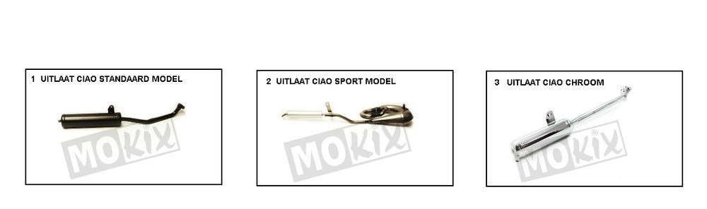 Echappement Vespa Ciao 2 temps