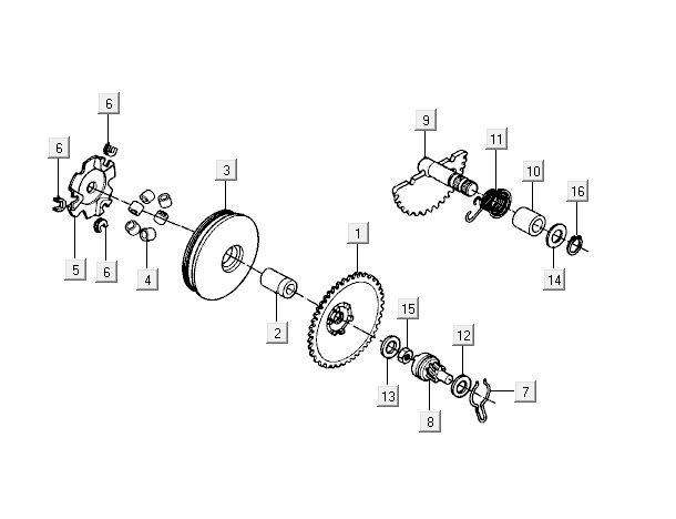 Pièces de couvercle de carter d'huile Kymco ZX 2t ac blue limited