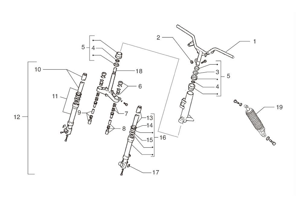 Suspension Beta Ark-K LC k orange 2006 2 temps