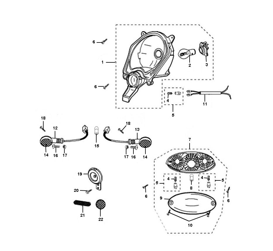 Eclairage Peugeot Ludix pro 2 temps