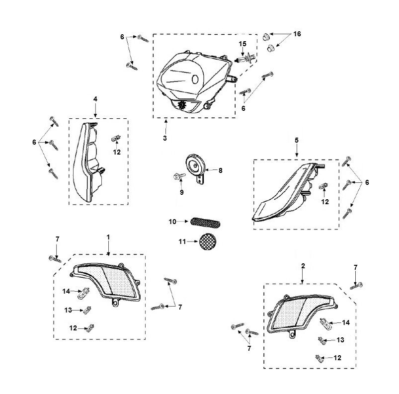 Eclairage Peugeot Vivacity 3 4 temps