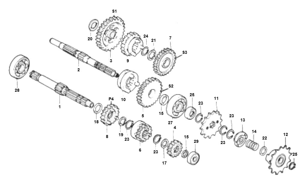 Boite de vitesse Honda MTX-SH