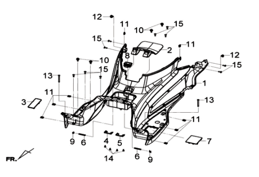 Marchepieden ABS Sym Joymax 125I