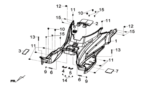 MarchepiedSym Joymax 300I ABS E3 2014-2016