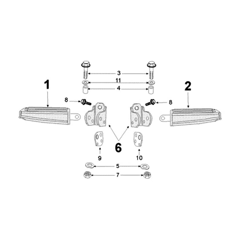 MarchepiedPeugeot Kisbee RS Blanc