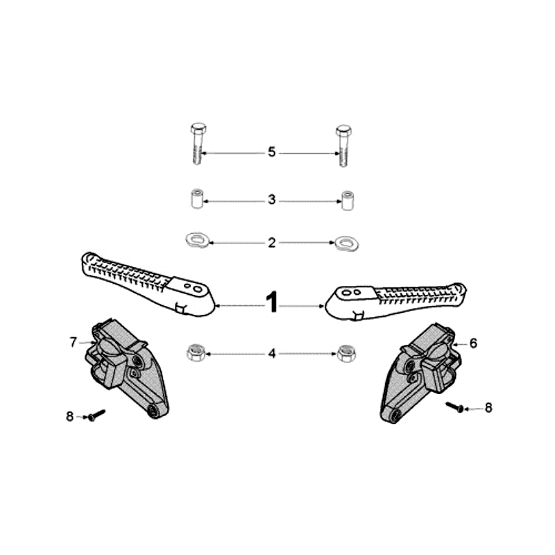 MarchepiedPeugeot Jet Force LC Injection Bleu