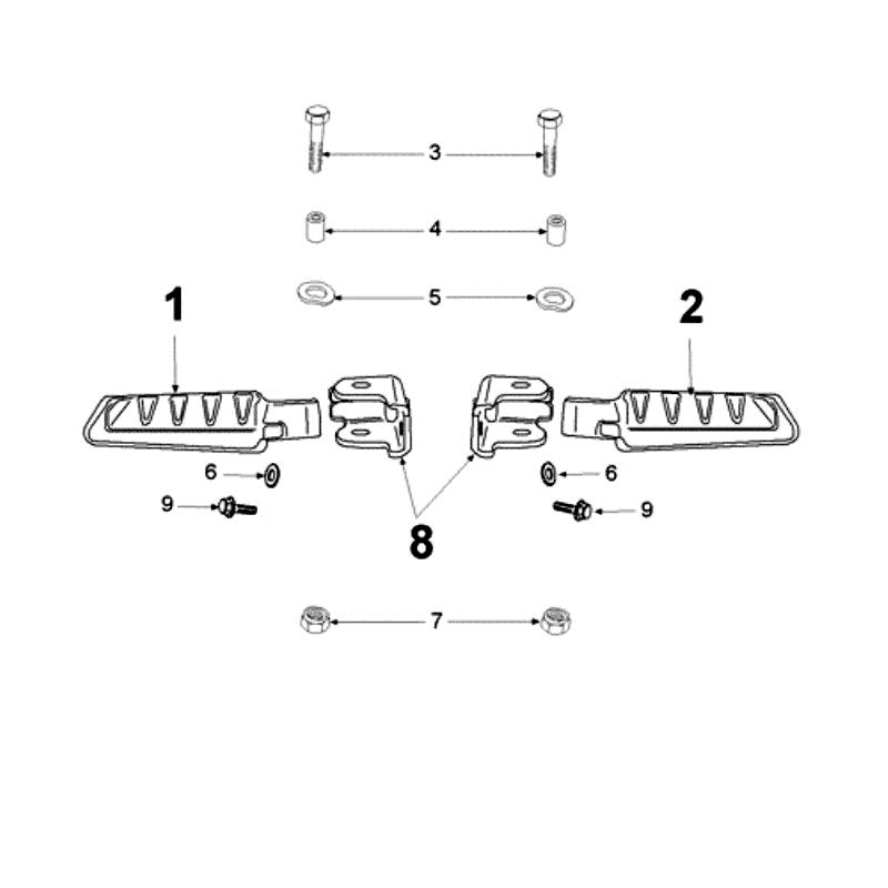 MarchepiedPeugeot Ludix 14 noir
