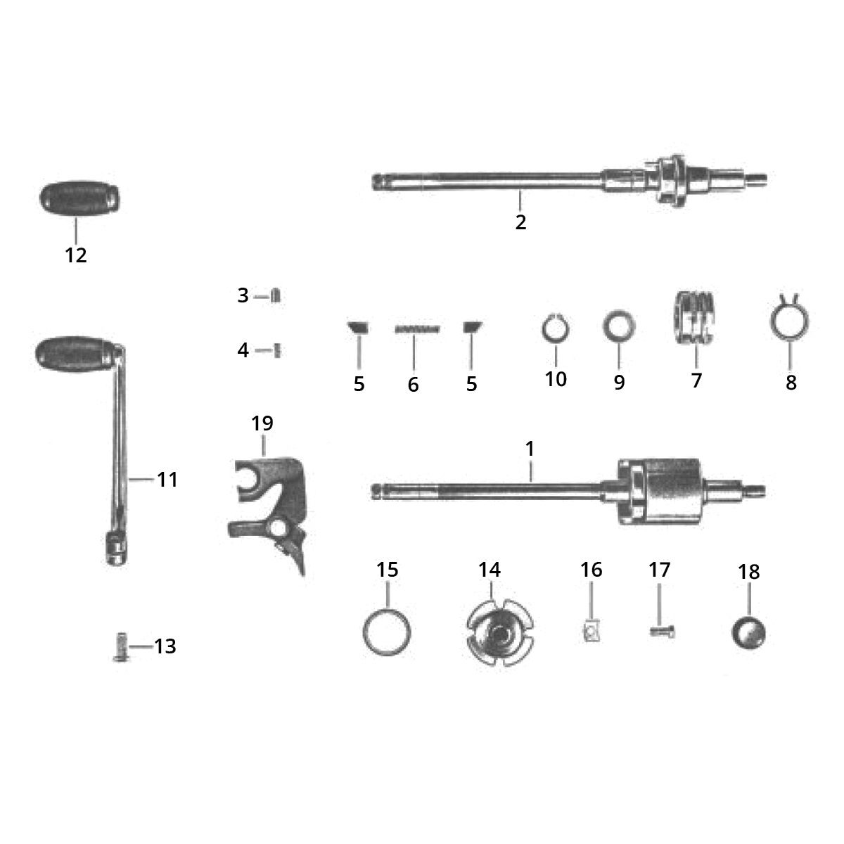Pédale Zundapp C50 Sport 517-21LA