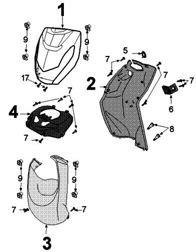 Pour placage Peugeot Kisbee cassis d'origine euro4