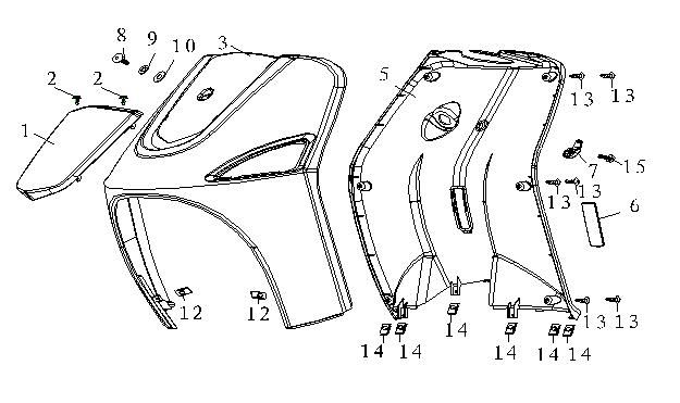 Capuchon avant/tablier AGM Fashion blanc