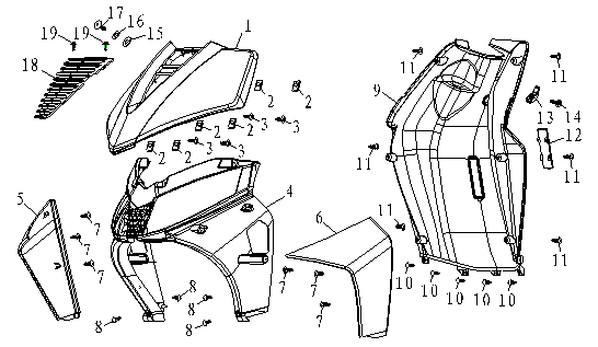 Bouclier de jambe avant AGM rouge renard mat