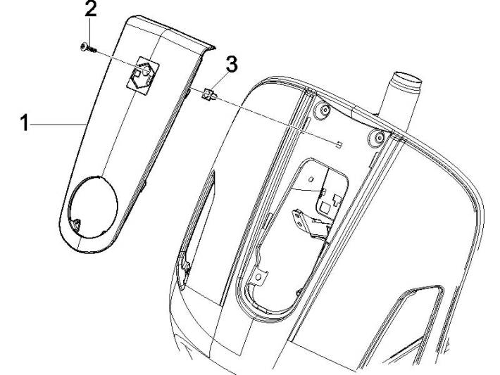 Plaque avant Vespa GTS 250 ie 2005-2009 (avec ABS) jaune 928