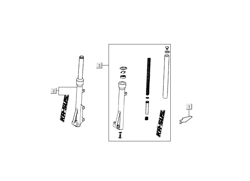 Pieds avant Kymco Nexxon 4 temps gris foncé