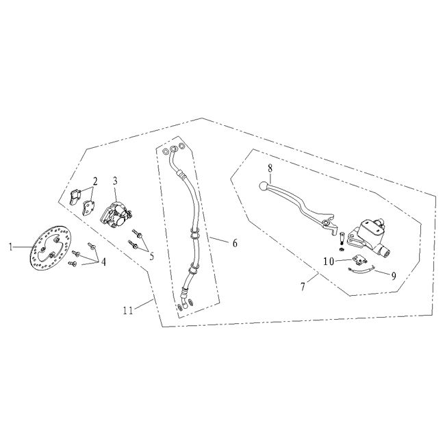 Pièces de frein avant Agm Supreme