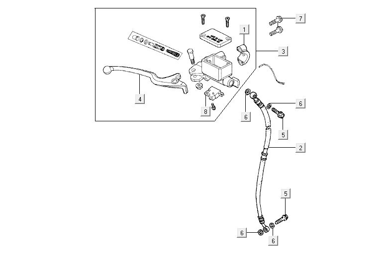 Frein avant Kymco Agility Fat 12' 4 temps chêne métallisé