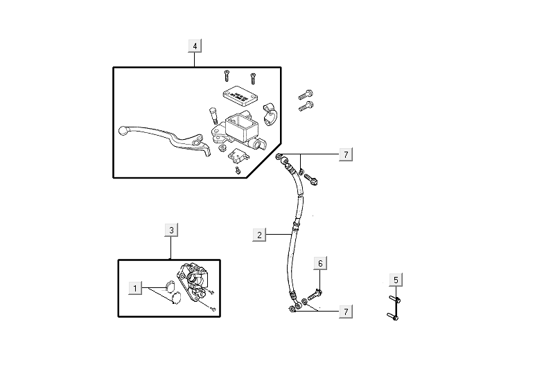 Frein avant Kymco VP50i injection euro 4 tecno silver