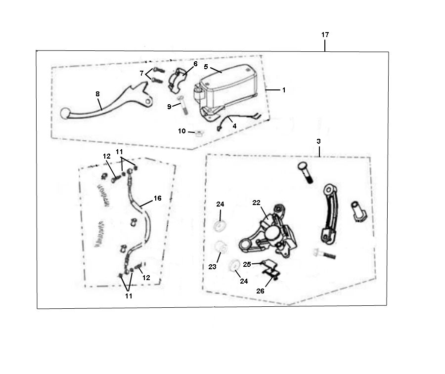 Frein avant Senzo Retro GT2 4 temps