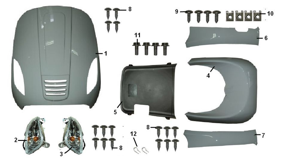 Bulle avant Senzo RivaLux S 4 temps