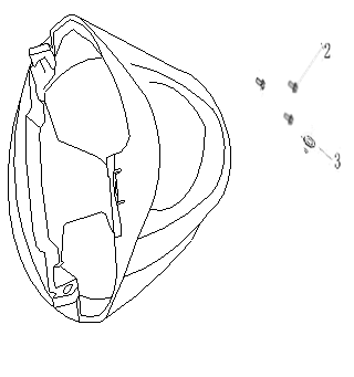 Garde-boue avant China Ape50 noir