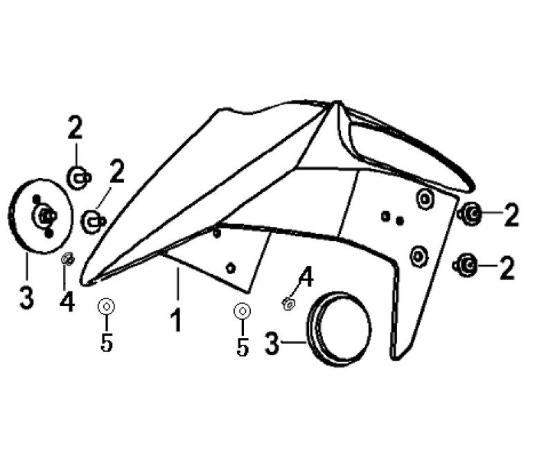Garde boue avant Generic Xor jaune 2009 2 temps