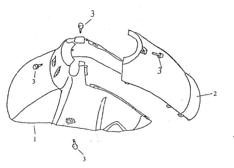Garde boue avant Giantco Grand Venus creme