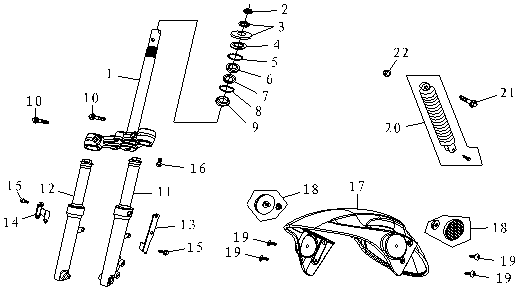 Garde-boue avant AGM rouge renard mat
