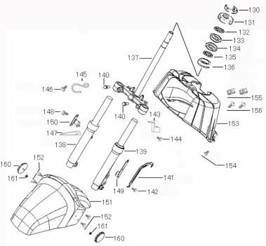 Garde-boue avant China Bee noir