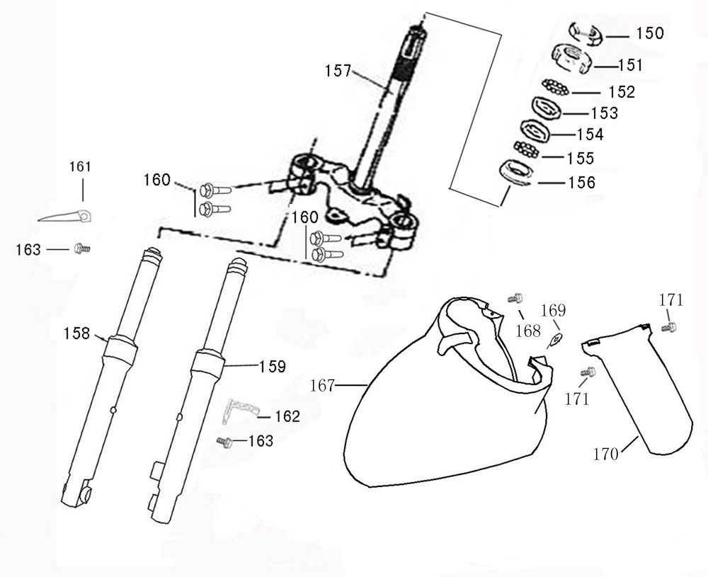 Garde-boue avant China Swan - Riva titanium