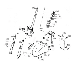 Garde-boue avant Giantco Venus I creme