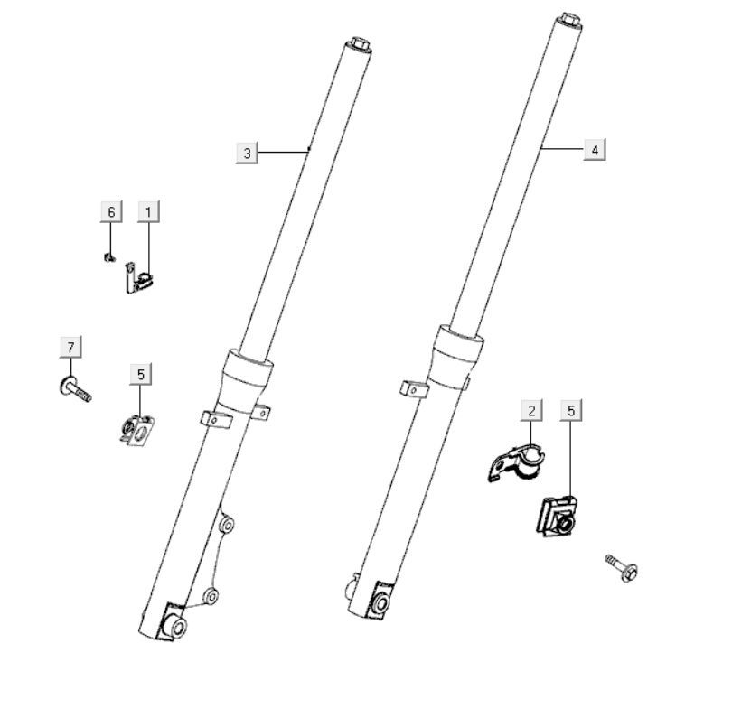 Fourche avant Kymco K-Pipe 125cc