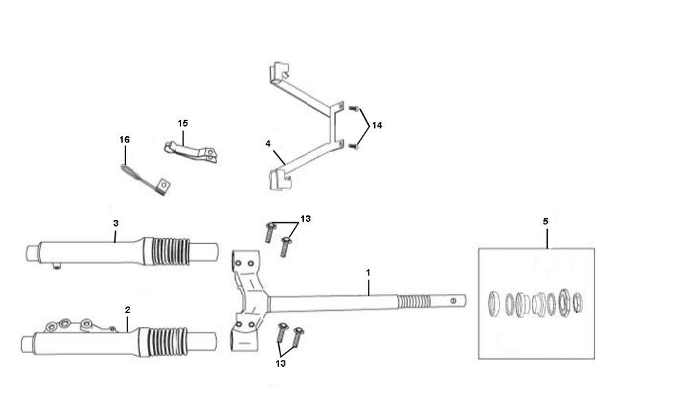 Fourche avant Rover Fun 4 temps