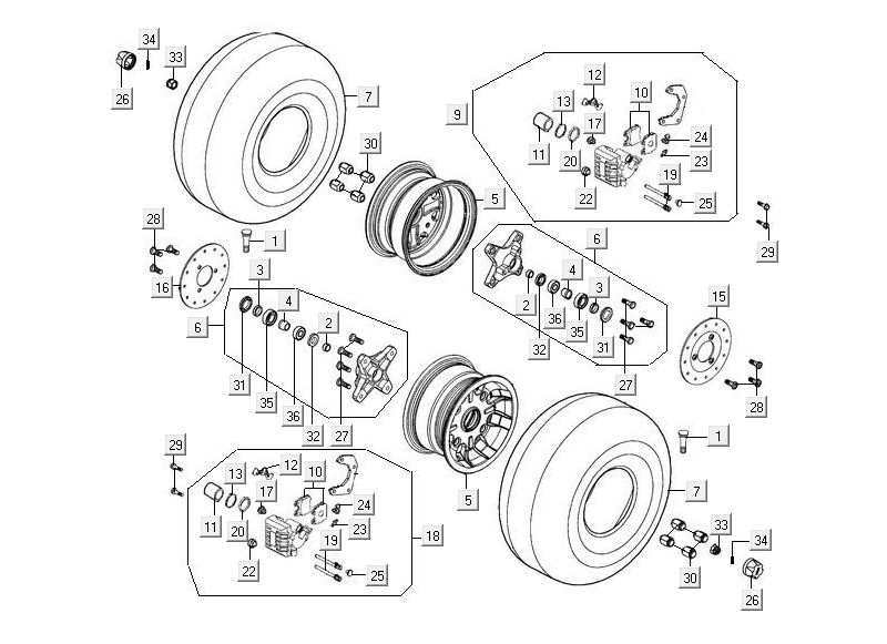 Roue avant Kymco MXU 300R
